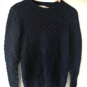 LOGG H&M navy knit sweater
